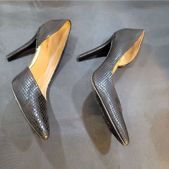 MOSSIMO FAUX SNAKESKIN POINTED TOE D'ORSAY SLIP-ON PUMP - Picture 10 of 15